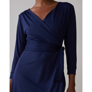 Vestido Transpassado Jersey Essential Amaro