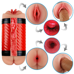 MASTURBADOR LANTERNA  EM FORMATO DE VAGINA E ÂNUS / EM CYBER