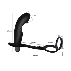 MASSAGEADOR DE PROSTATA COM ANEL DUPLO
