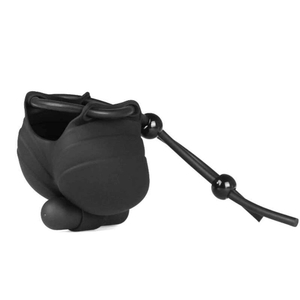 MASSAGEADOR DE  TESTÍCULOS COM  VIBRO E ANEL PENIANO AJUSTÁVEL