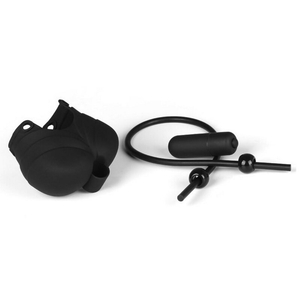 MASSAGEADOR DE  TESTÍCULOS COM  VIBRO E ANEL PENIANO AJUSTÁVEL