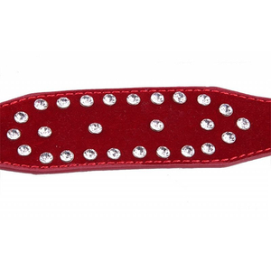 ALGEMAS BRACELETE LUXO COM STRASS;Cor:Vermelho