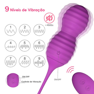 CONJUNTO  BOLAS DE POMPOARISMO EM SILICONE  COM VIBRO E CONTROLE/ SWEETHEART