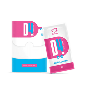 D4 sache chiclete- Lubrificante Íntimo – Sexy Fantasy