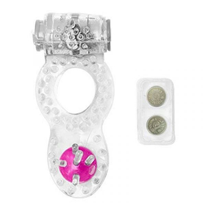 ANEL PENIANO COM PÉROLA MASSAGEADORA  / COM VIBRO 1012
