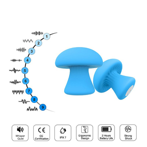 MASSAGEADOR / ESTIMULADOR / COM 9 VIBRAÇÕES / RECARREGÁVEL / MUSHROOM