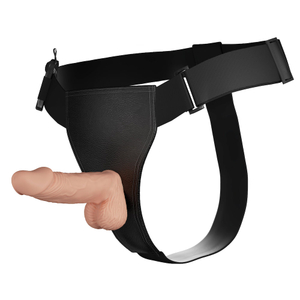 CINTA COM PENIS ARTICULADO  E VIBRO 19 X 4 cm