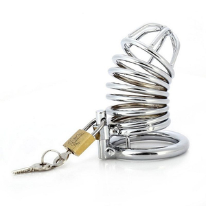 BDSM / CINTO DE CASTIDADE MASCULINO / COM CADEADO / EM ZAMACK