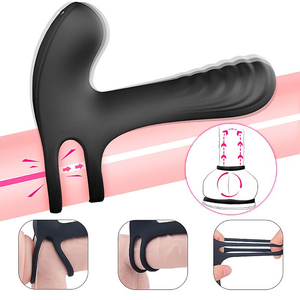 Anel Peniano Recarregável,Com Anel De Escroto E Vibro De Clitoris - Frank