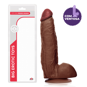 Holmes Dildo Pênis Gigante Realístico com ventosa - 27x5,5cm