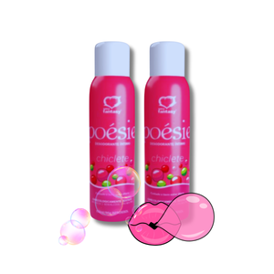 Kit Com 2 Desodorantes Intimo Jato Seco - Poesie – Sexy Fantasy;COR CHICLETE