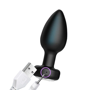 Plug Anal em silicone com vibro e controle – Stoys