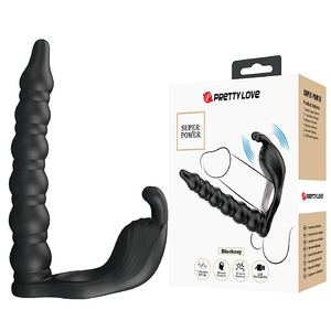 Anel Companheiro com Plug Anal Vibratório e escalonado – Pretty Love