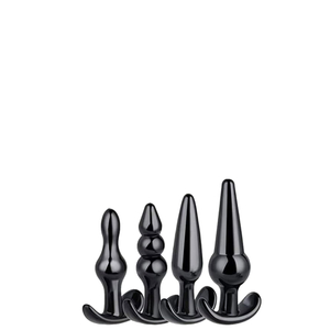 Kit com 4 Plugs Anal tamanhos diferentes  – Stoys