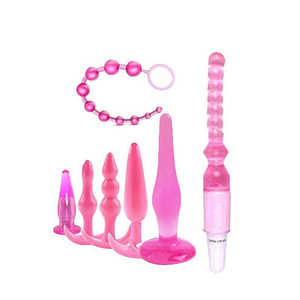 Kit 6 Plugs Anal variados +  Plug Vibratório – Stoys