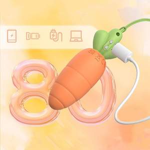 Bullet Vibratório Feminino formato de cenoura  Discreto – recarregável