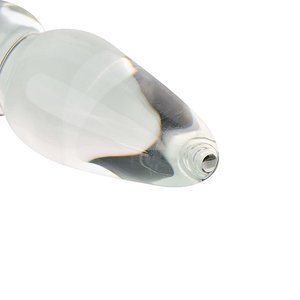 PLUG ANAL DE VIDRO FORMATO CÔNICO 11 X 3,2 CM