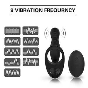MASSAGEADOR DE PROSTATA 9 VIBRO RECARREGÁVEL COM CONTROLE - LANGER