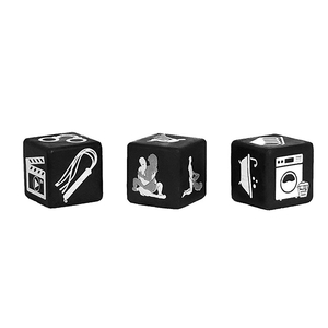 DADOS ERÓTICOS / 3 CUBOS / FETICHE, POSIÇÃO E LUGAR / ROMANTIC DICE FETICHE