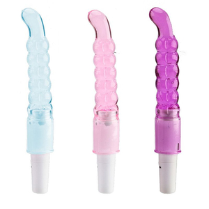 MASSAGEADOR EM JELLY ESCALONADO COM VIBRADOR MULTIVELOCIDADE