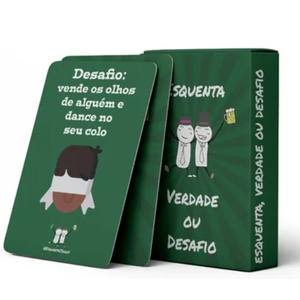 JOGO DE CARTAS - VERDADE OU DESAFIO