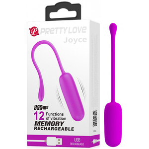 BULLET MASSAGEADOR COM 12 VIBRAÇÕES RECARREGÁVEL PRETTY LOVE JOYCE