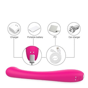 VIBRADOR MASSAGEADOR DO PONTO G RECARREGÁVEL COM 9 VIBRAÇÕES - ANA
