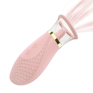 VIBRADOR LAMBE-LAMBE - SUCÇÃO E VIBRAÇÃO + MOVIMENTO PISTIL