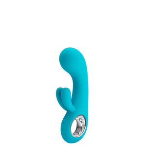 VIBRADOR RECARREGÁVEL COM ESTIMULADOR CLITORIANO DUPLO / PRETTY LOVE / CHRIS