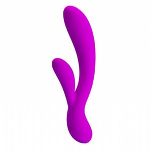 VIBRADOR DUPLO PONTO G E CLITÓRIS / RECARREGÁVEL / 30 VIBRAÇÕES /PRETTY LOVE / ÂNGELA