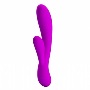 VIBRADOR DUPLO PONTO G E CLITÓRIS / RECARREGÁVEL / 30 VIBRAÇÕES /PRETTY LOVE / ÂNGELA