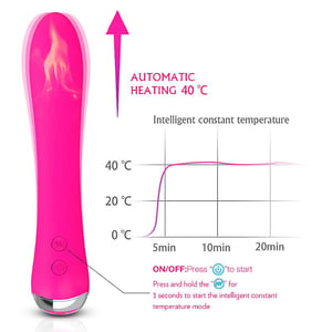 VIBRADOR DO PONTO G/COM AQUECIMENTO /9 VIBRAÇÕES/ RECARREGÁVEL /S-HAND / NICOLA