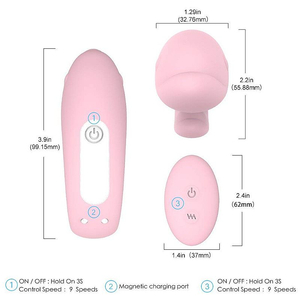 VIBRADOR  PARA CASAL  GOLFINHO -COM CONTROLE - 9 VIBRAÇÕES