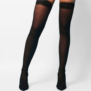 MEIA 7/8  EM TULE ;Cor:Preto Y2039