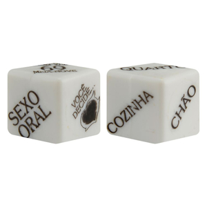 DADOS JOGO CUBO DO AMOR HOT COM 2 UNIDADES