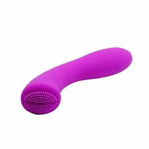 VIBRADOR MASSAGEADOR  EM SILICONE 30 VIBRAÇÕES - RECARREGÁVEL - PRETTY LOVE - LEN