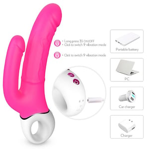 VIBRADOR ESTIMULADOR DO PONTO G RECARREGÁVEL COM PLUG ANAL - JAKIRO - S.HANDE