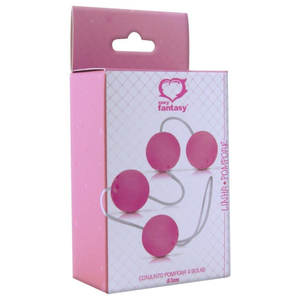 CONJUNTO DE  POMPOAR COM 4 BOLAS  3,4 cm