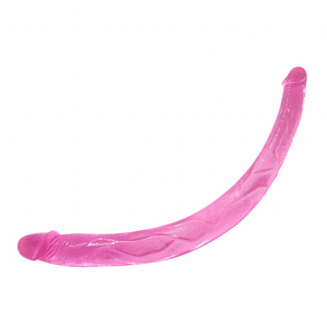 PÊNIS REALÍSTICO PARA DUPLA PENETRAÇÃO  EM JELLY  42 X 3,5 X 2,5  CM - DILDO DOUBLE DONES