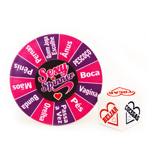 JOGO DE DADOS SEXY SPINNER COM DISCO