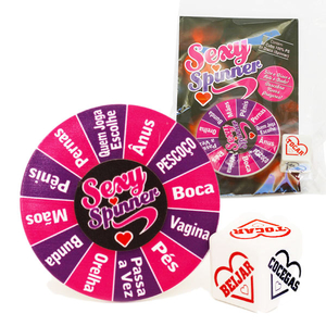 JOGO DE DADOS SEXY SPINNER COM DISCO
