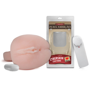 MASTURBADOR VAGINA  REALÍSTICA COM VIBRO BULLET EM CYBERSKIN