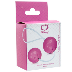 CONJUNTO DE POMPOAR COM 2  / BOLINHAS  TAILANDESAS (M) 3,4 cm