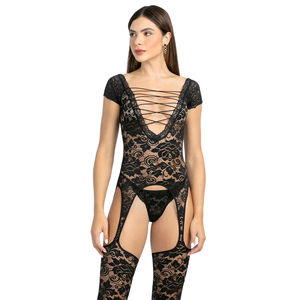 Macacão Sensual Corpo Inteiro com Meia Embutida | Fruit de la Passion