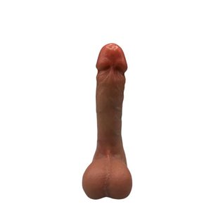 PÊNIS REALÍSTICO EM SILICONE COM VAI E VEM, AQUECIMENTO E CONTROLE - 22 X 4 CM