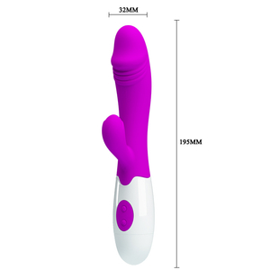 VIBRADOR BASTÃO FORMATO GLANDE - SNAPPY  - 30 FUNÇÕES À PILHA