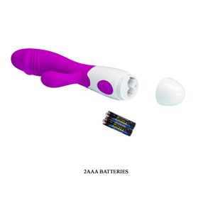 VIBRADOR BASTÃO FORMATO GLANDE - SNAPPY  - 30 FUNÇÕES À PILHA