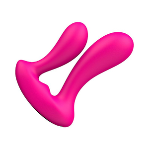 PLUG ANAL DUPLO  EM SILICONE / PLUG COM VIBRO E CONTROLE / RECARREGÁVEL / MENTO