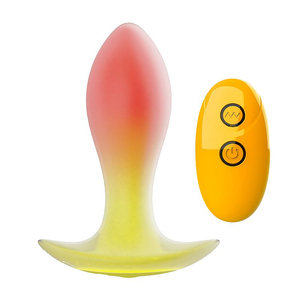 Plug Anal em silicone Premium com Controle Remoto - 11,1 x 3,7