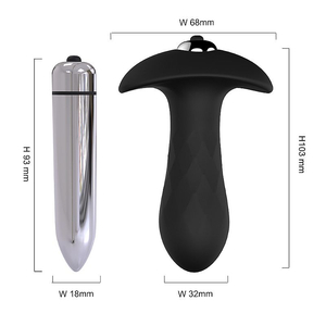PLUG ANAL COM VIBRO DIAMOND